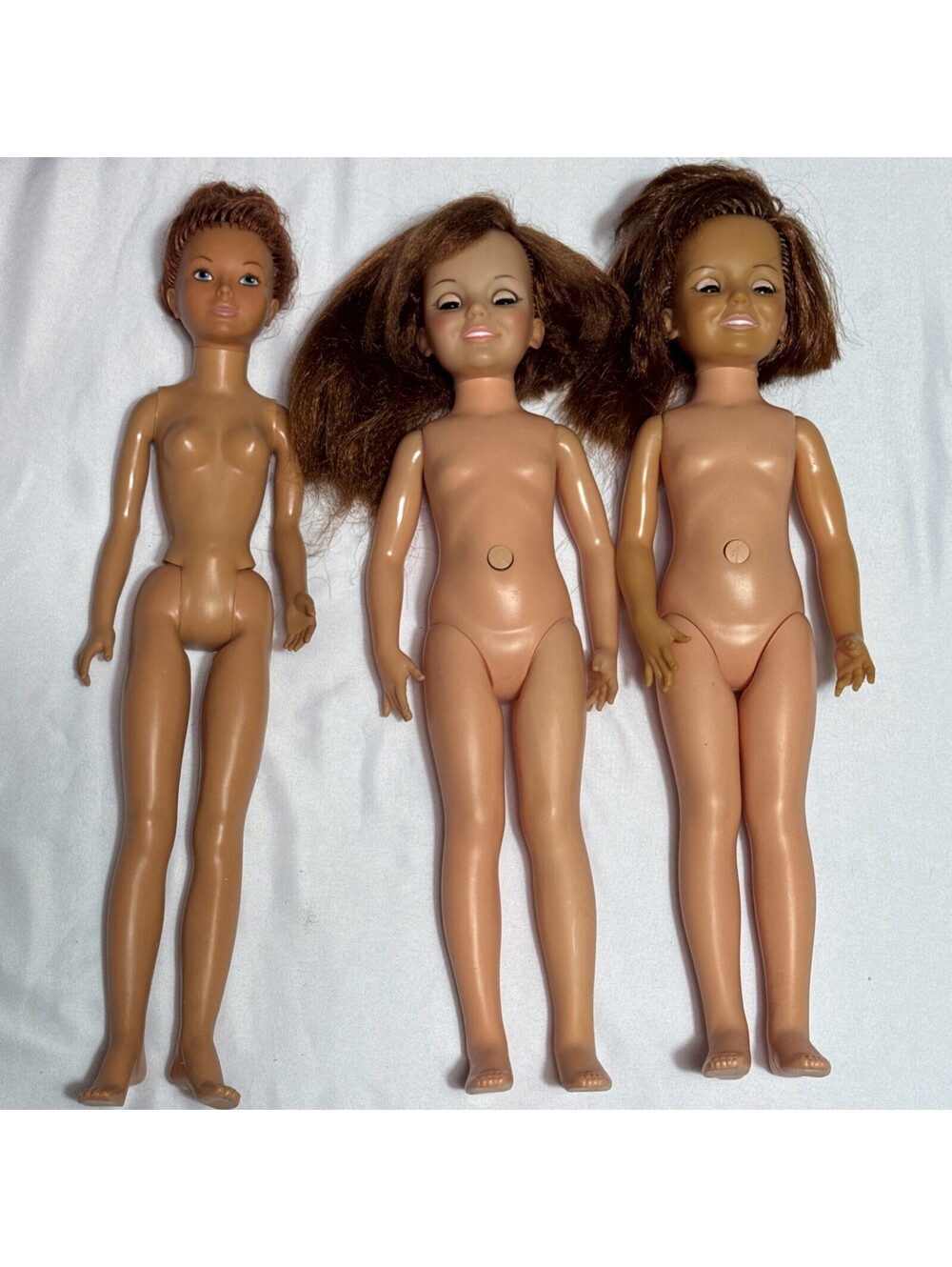 LOT of  TWO 1969 Ideal Crissy Doll Growing Hair 18" Short Redhead Ideal 1974